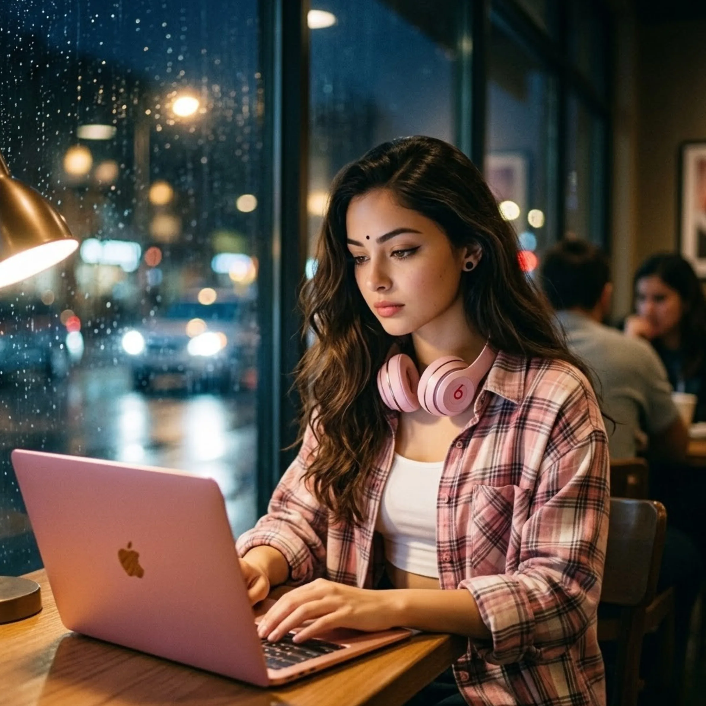 Midnight Coffee Shop AI prompt example